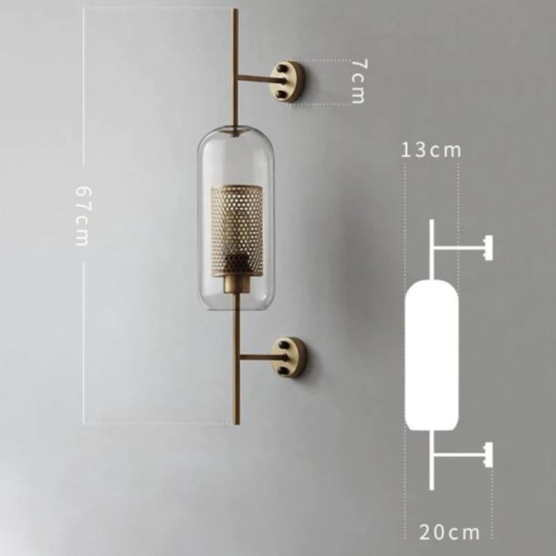 LumaHex Honeycomb Orb Wall Sconce With Warm Gold Glow - OpalDwell