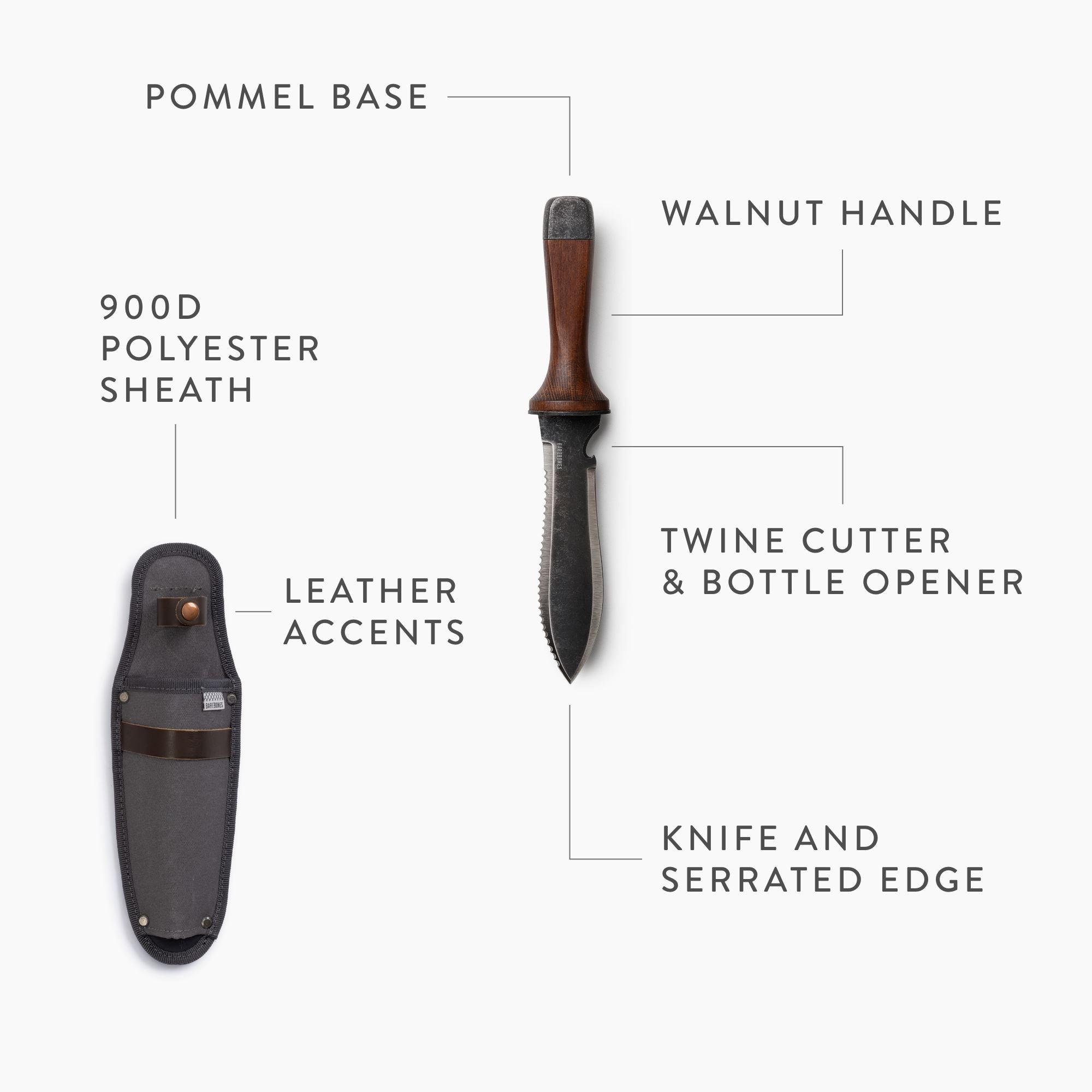TrailForge Pro Grip Outdoor Survival Knife With Ergonomic Handle Durable Blade - OpalDwell