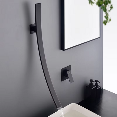 Aeris Arc Spout Faucet Modern Minimalist Bath Fixture OpalDwell