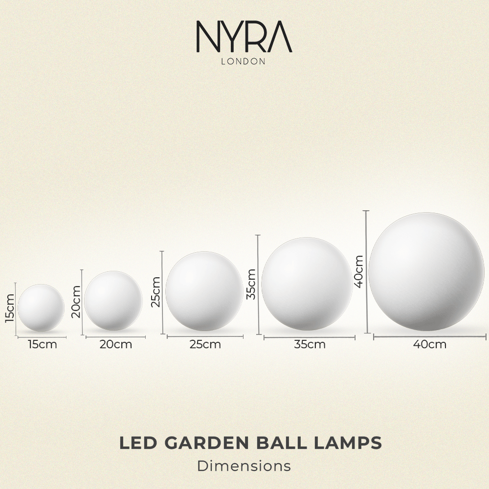 LumaSphere LED Garden Globes - OpalDwell