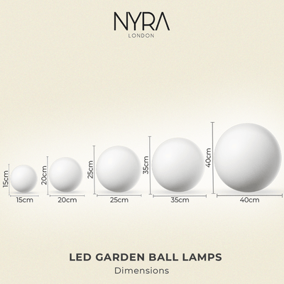 LumaSphere LED Garden Globes - OpalDwell