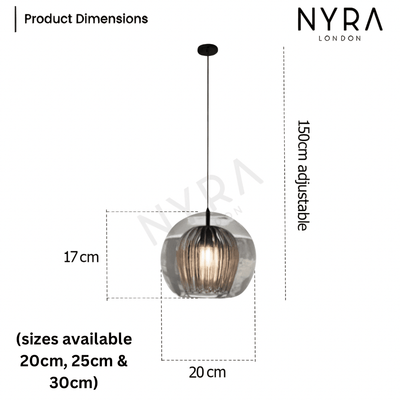 Liora Glass Pendant - OpalDwell