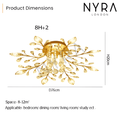 Lunara Floral Wall Chandelier - OpalDwell