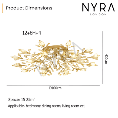 Lunara Floral Wall Chandelier - OpalDwell