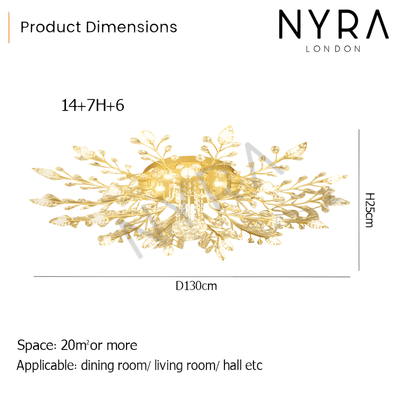 Lunara Floral Wall Chandelier - OpalDwell