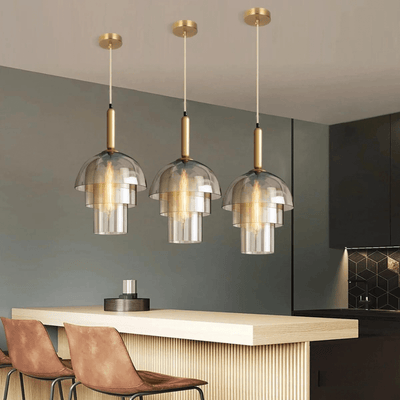 Solace Champagne Glass Pendant - OpalDwell