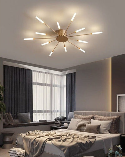 NovaLux Elegant Modern LED Ceiling-Mounted Dining Room Chandelier OpalDwell