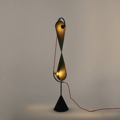 Modern Artistic Floor Lamp In Black Sculptural Form OpalDwell