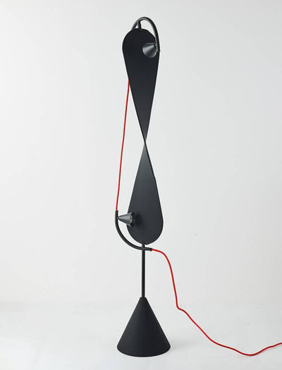 Modern Artistic Floor Lamp In Black Sculptural Form OpalDwell