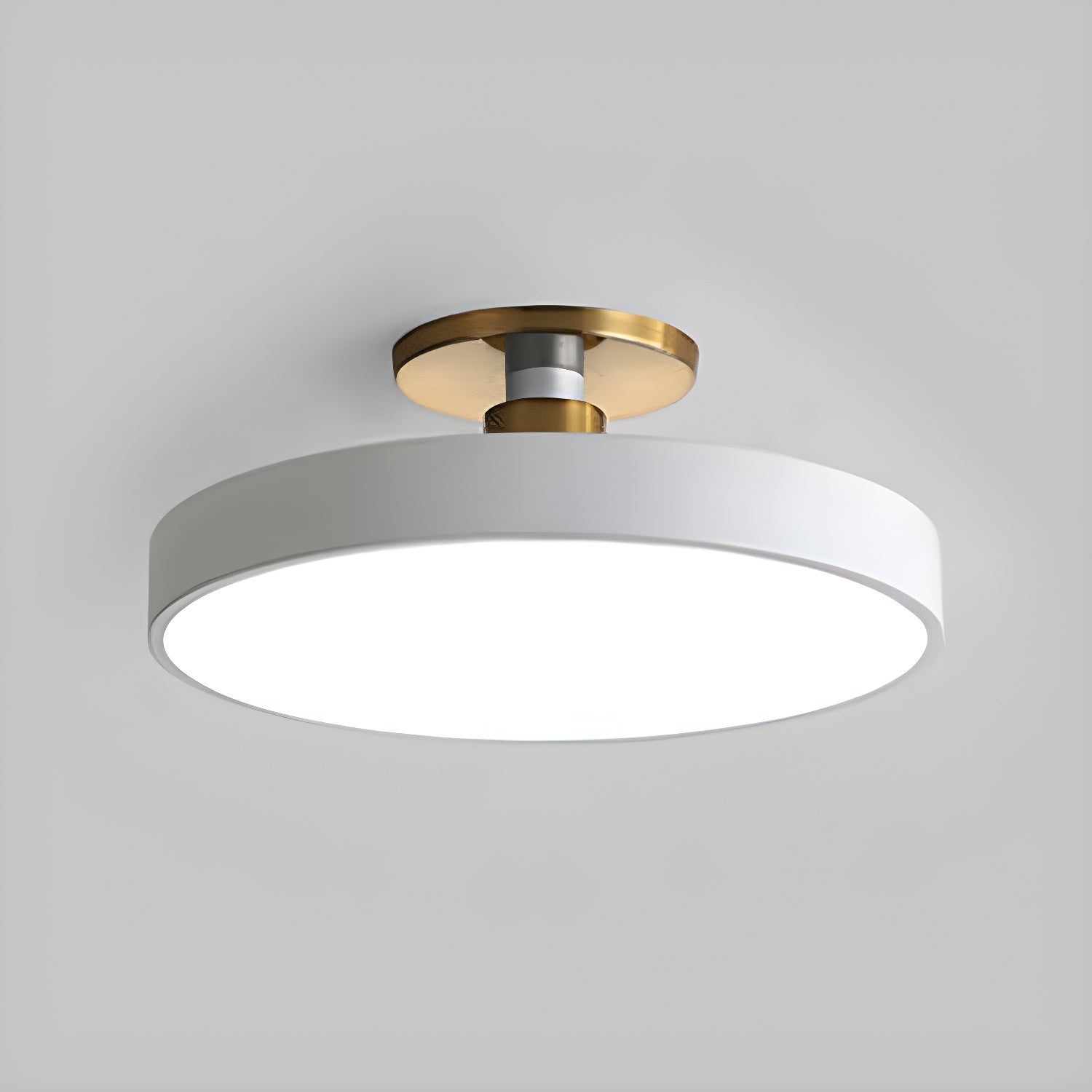Vesper Flush Mount Ceiling Light Slim Round Fixture - OpalDwell