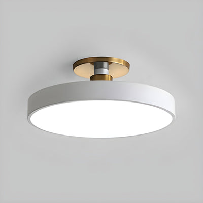 Vesper Flush Mount Ceiling Light Slim Round Fixture - OpalDwell