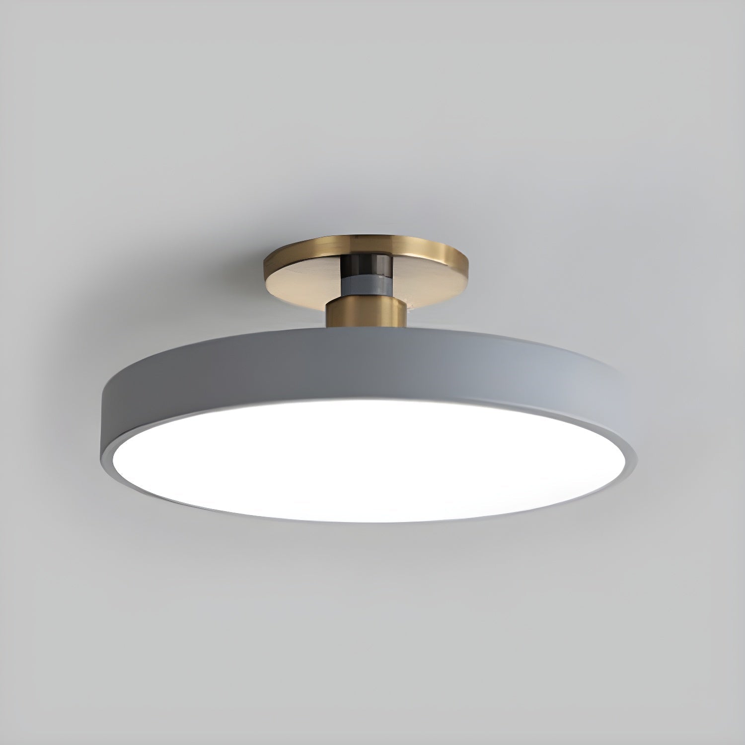 Vesper Flush Mount Ceiling Light Slim Round Fixture - OpalDwell