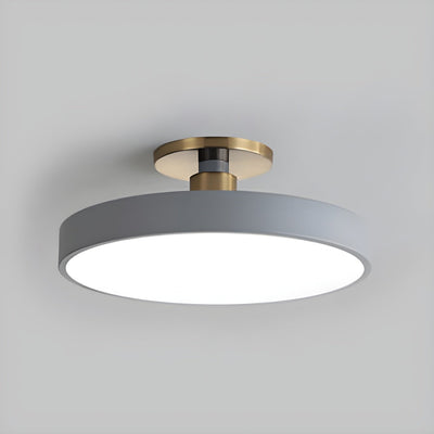 Vesper Flush Mount Ceiling Light Slim Round Fixture - OpalDwell