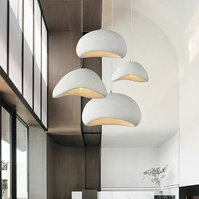 Cavelle Cement Designer Lamp With Modern Geometric Accent - OpalDwell
