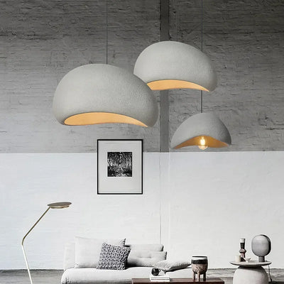 Cavelle Cement Designer Lamp With Modern Geometric Accent - OpalDwell