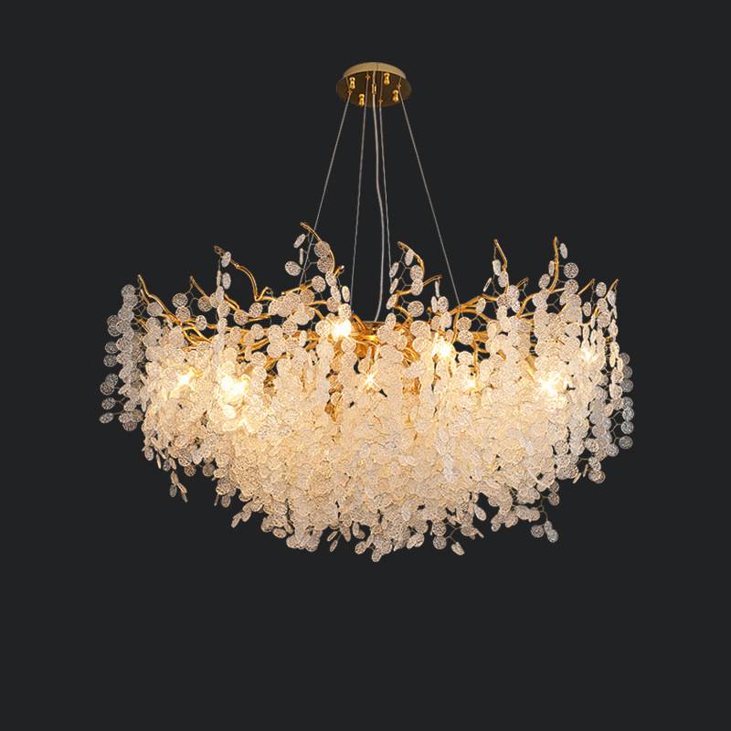 Luxury Crystal Pendant Chandelier For Modern Living Room Lighting OpalDwell