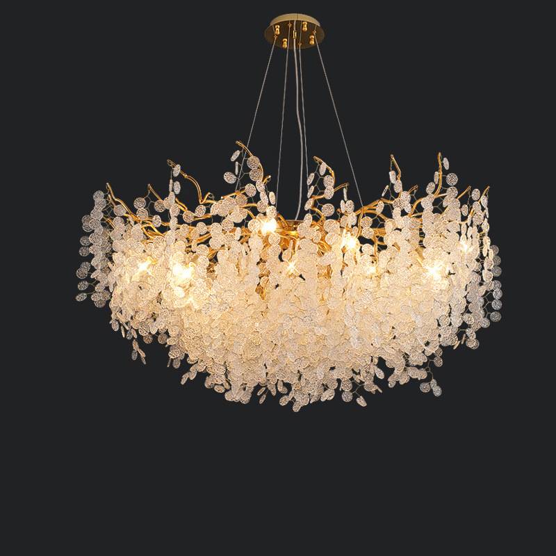 Luxury Crystal Pendant Chandelier For Modern Living Room Lighting OpalDwell
