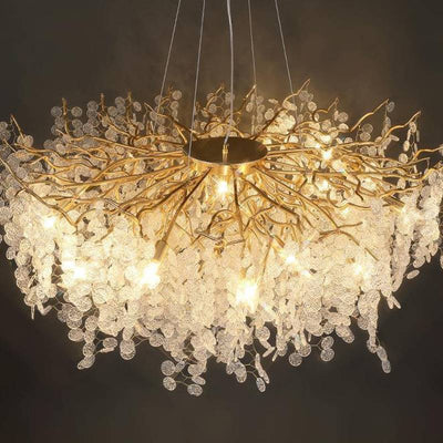 Luxury Crystal Pendant Chandelier For Modern Living Room Lighting OpalDwell