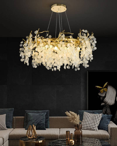 Luxury Crystal Pendant Chandelier For Modern Living Room Lighting OpalDwell