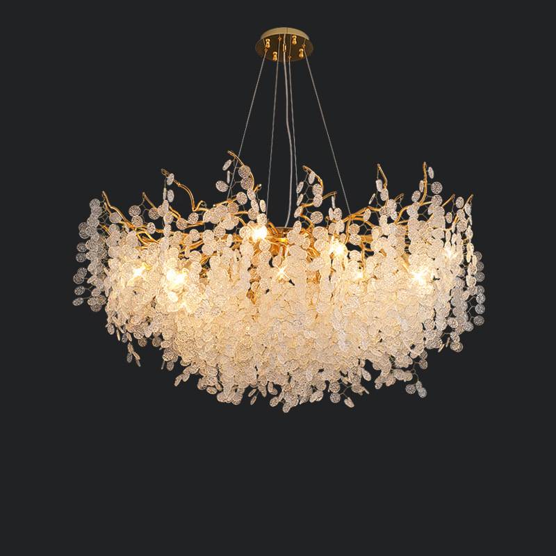 Luxury Crystal Pendant Chandelier For Modern Living Room Lighting OpalDwell