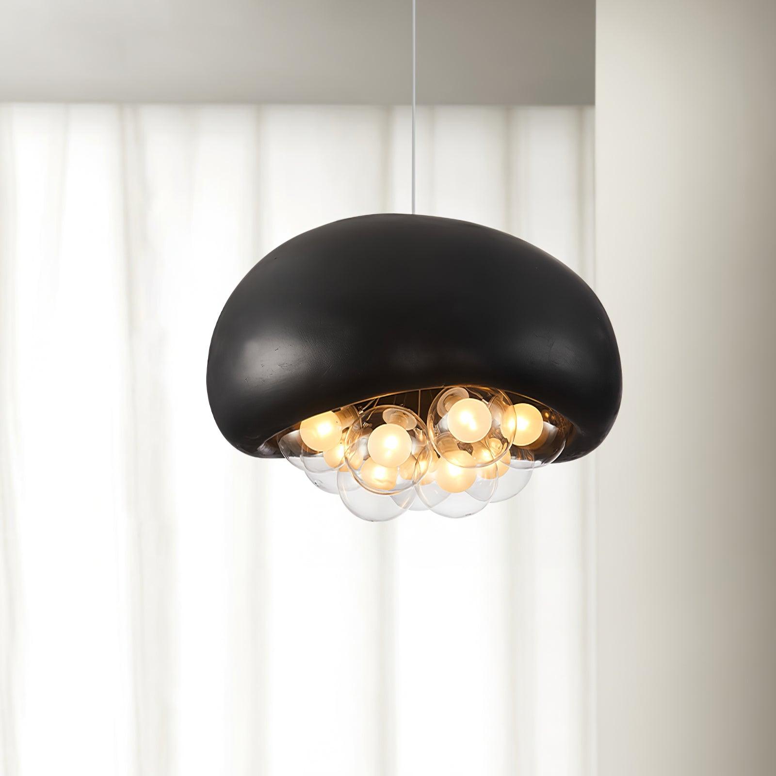 LuminaBubbles Hanging Lamp with Bubble Sphere Design - OpalDwell