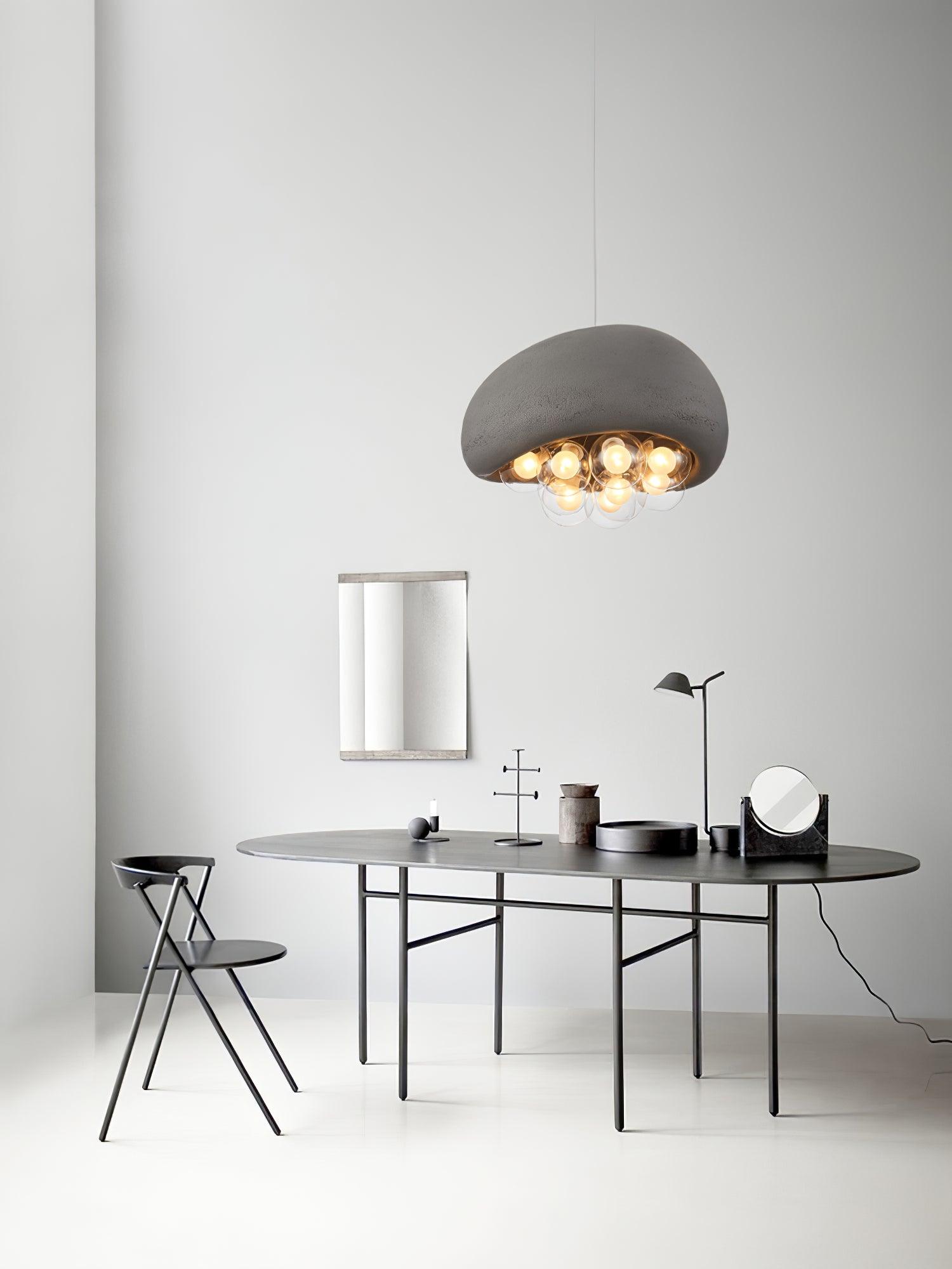 LuminaBubbles Hanging Lamp with Bubble Sphere Design - OpalDwell