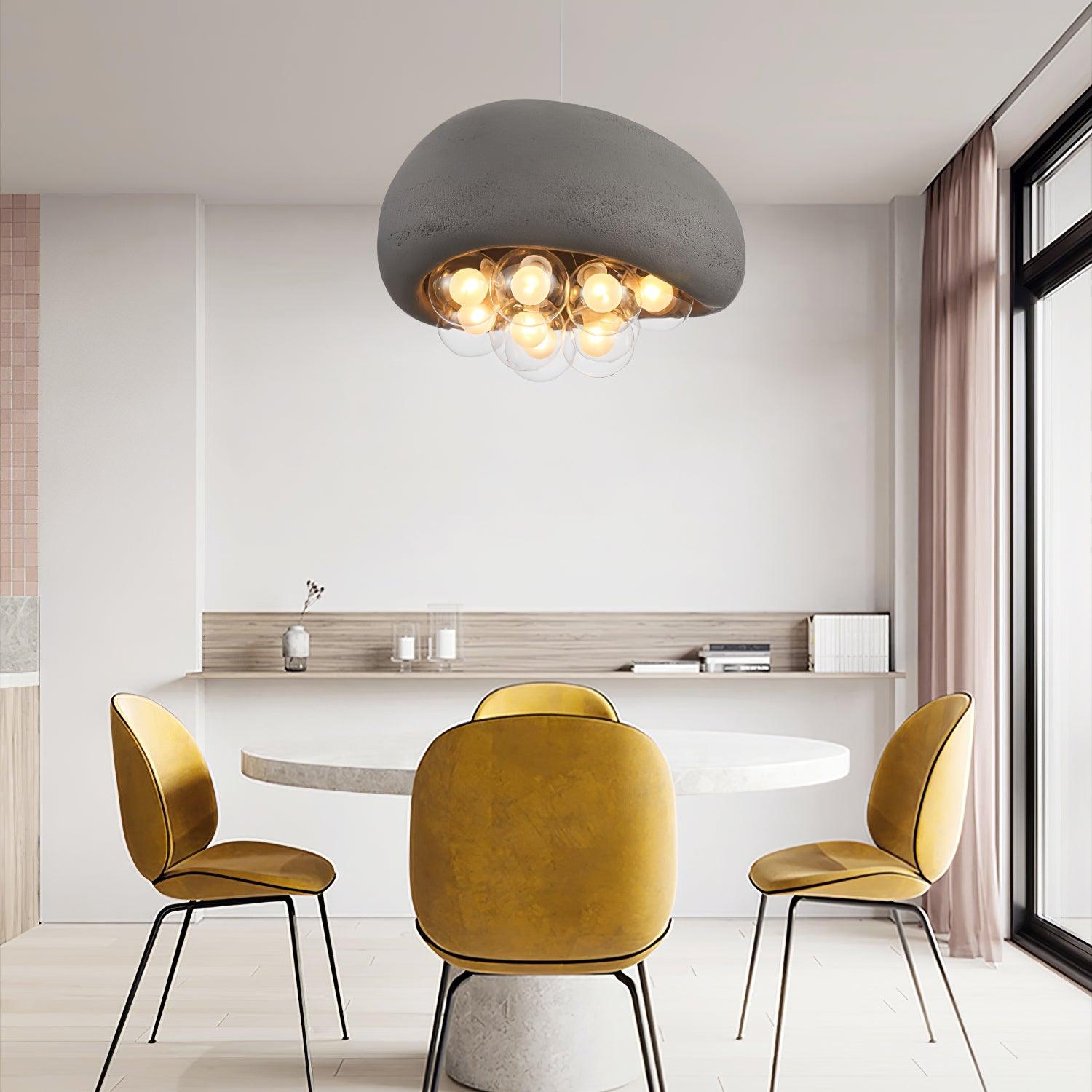 LuminaBubbles Hanging Lamp with Bubble Sphere Design - OpalDwell