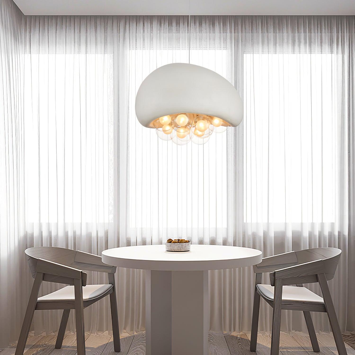 LuminaBubbles Hanging Lamp with Bubble Sphere Design - OpalDwell