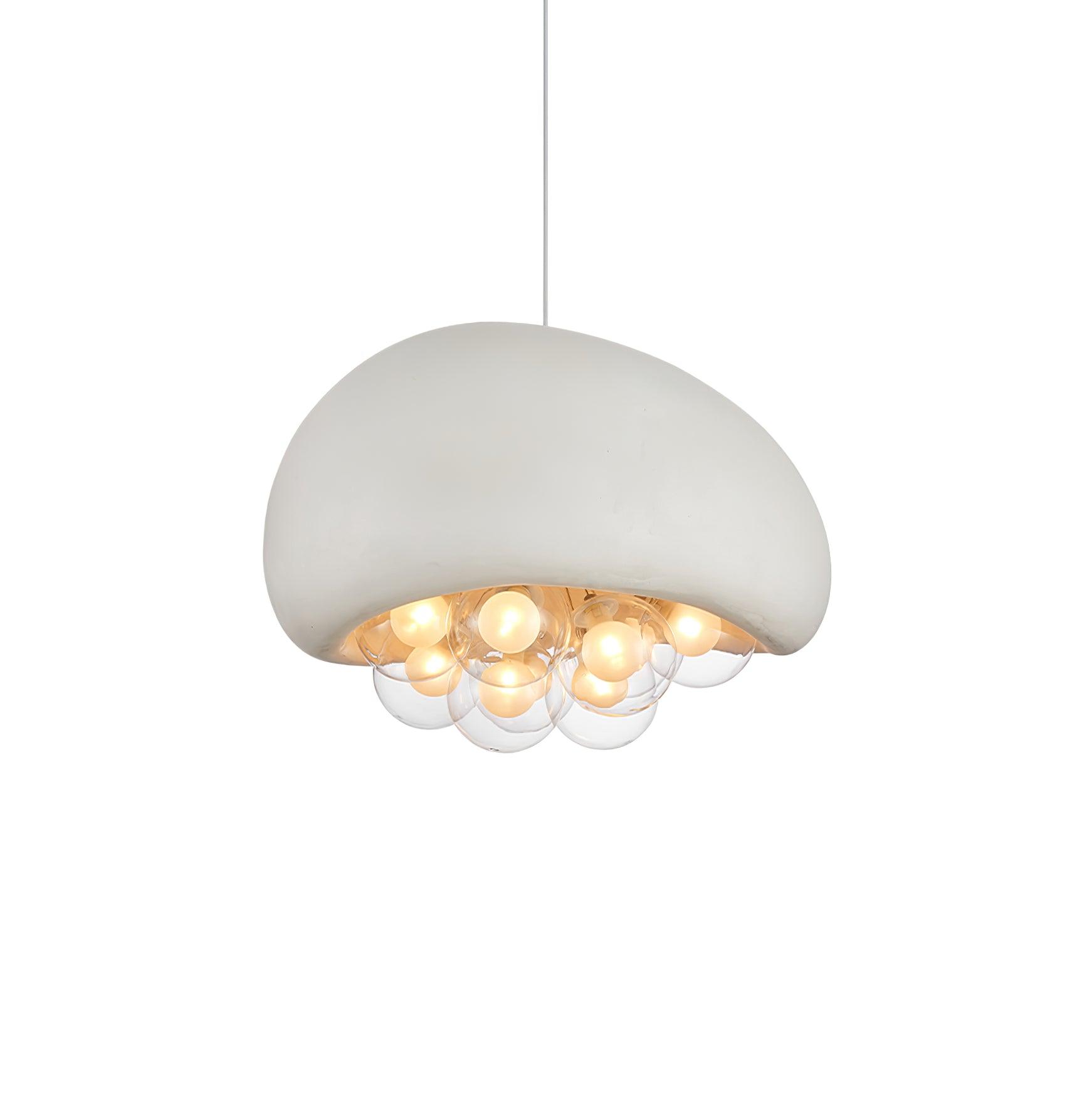 LuminaBubbles Hanging Lamp with Bubble Sphere Design - OpalDwell
