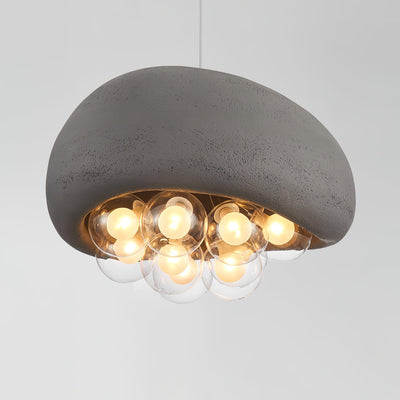 LuminaBubbles Hanging Lamp with Bubble Sphere Design - OpalDwell