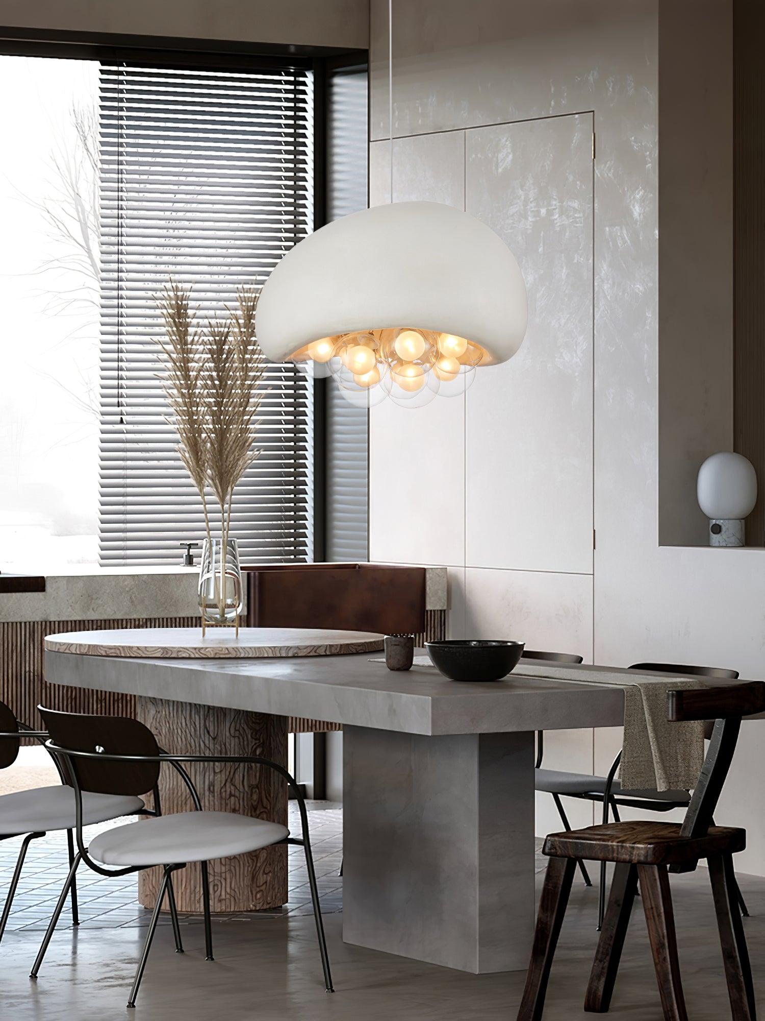 LuminaBubbles Hanging Lamp with Bubble Sphere Design - OpalDwell
