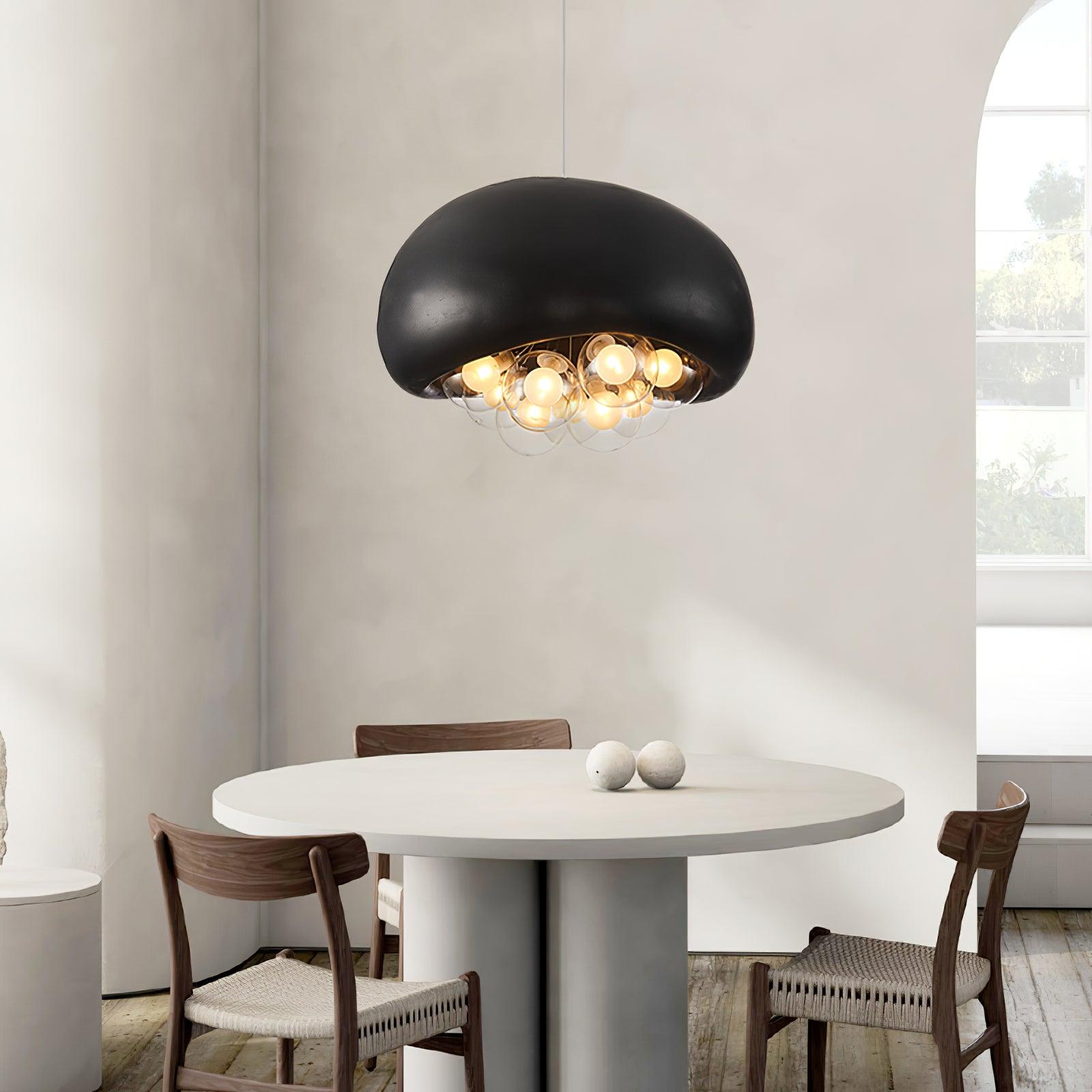 LuminaBubbles Hanging Lamp with Bubble Sphere Design - OpalDwell
