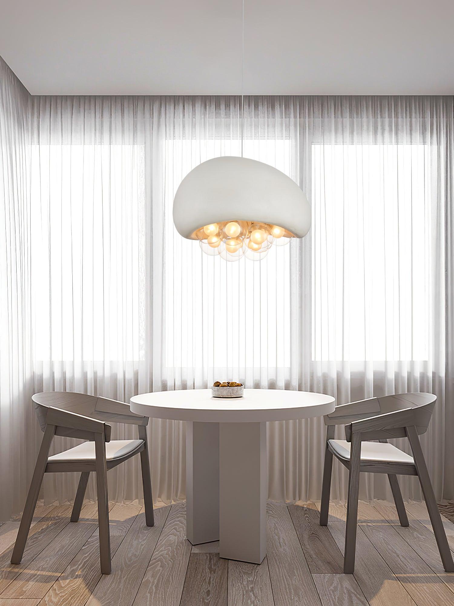 LuminaBubbles Hanging Lamp with Bubble Sphere Design - OpalDwell