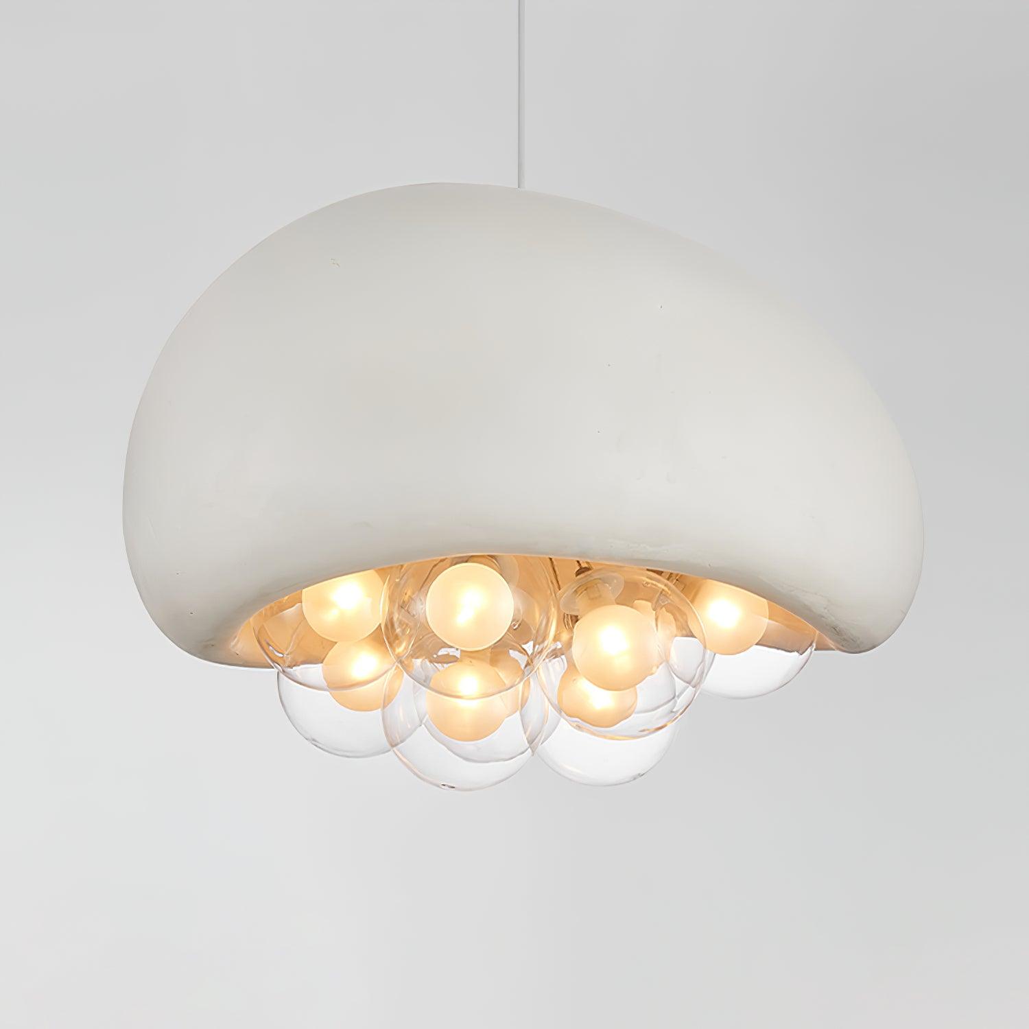 LuminaBubbles Hanging Lamp with Bubble Sphere Design - OpalDwell