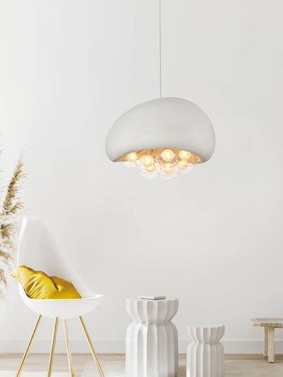 LuminaBubbles Hanging Lamp with Bubble Sphere Design - OpalDwell