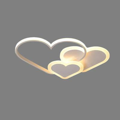 PetalGlow Soft Heart Bright Ceiling Lamp for Kids' Rooms - OpalDwell