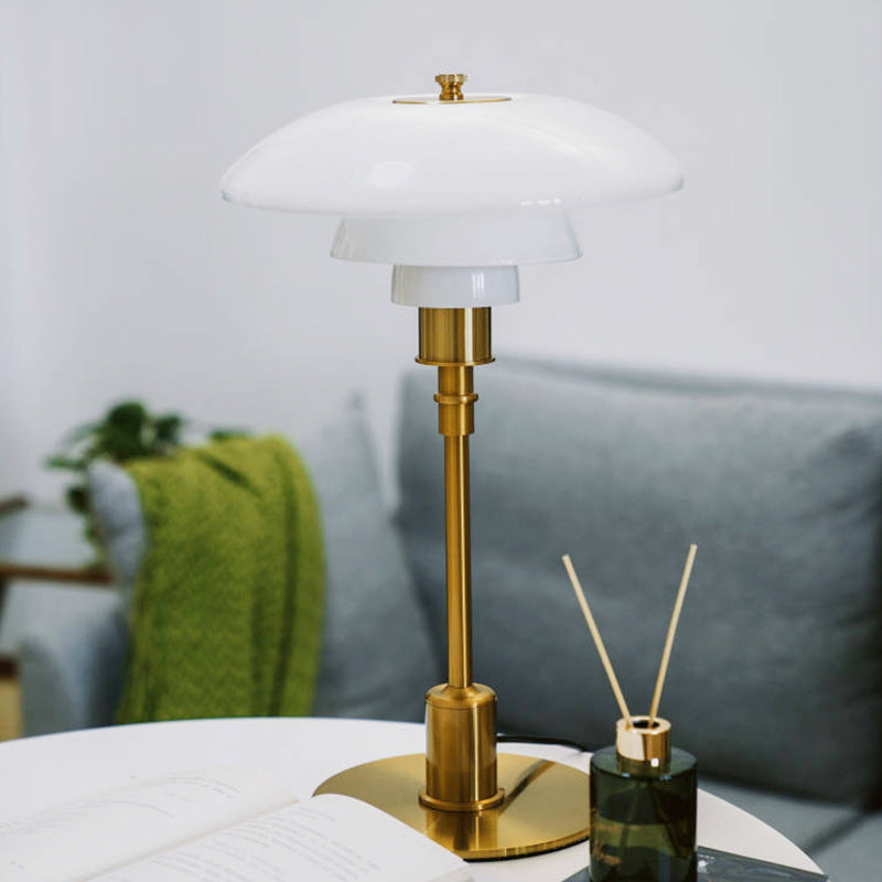 NovaGlow Table Lamp Dimmable LED For Bedroom Living Room And Reading - OpalDwell