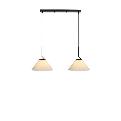 Caelara Soft Pleated Ceiling Pendant Light In Cream - OpalDwell