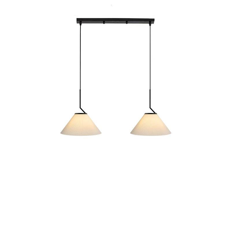 Caelara Soft Pleated Ceiling Pendant Light In Cream - OpalDwell