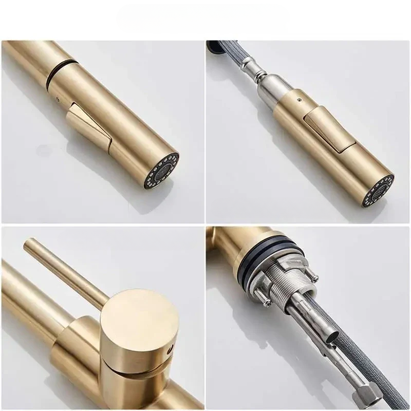 AeroFlow 360° Swivel Kitchen Faucet with Hot and Cold OpalDwell