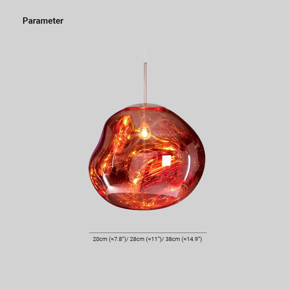AstraLuma Lava Pendant Lights Four Color Glass Finish - OpalDwell
