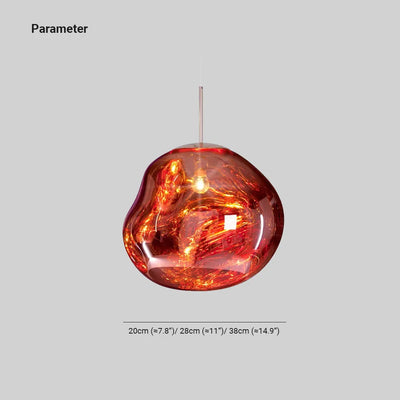 AstraLuma Lava Pendant Lights Four Color Glass Finish - OpalDwell