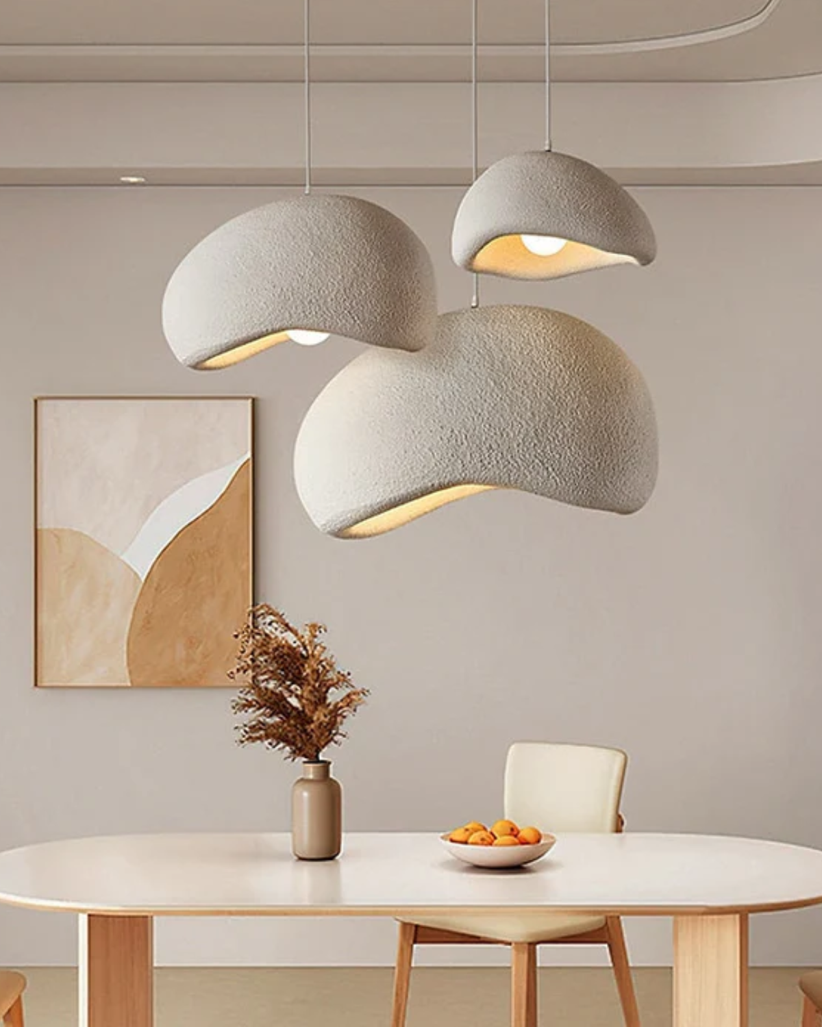 Domeform Pendant Light Modern Sculptural Ceiling Fixture - OpalDwell