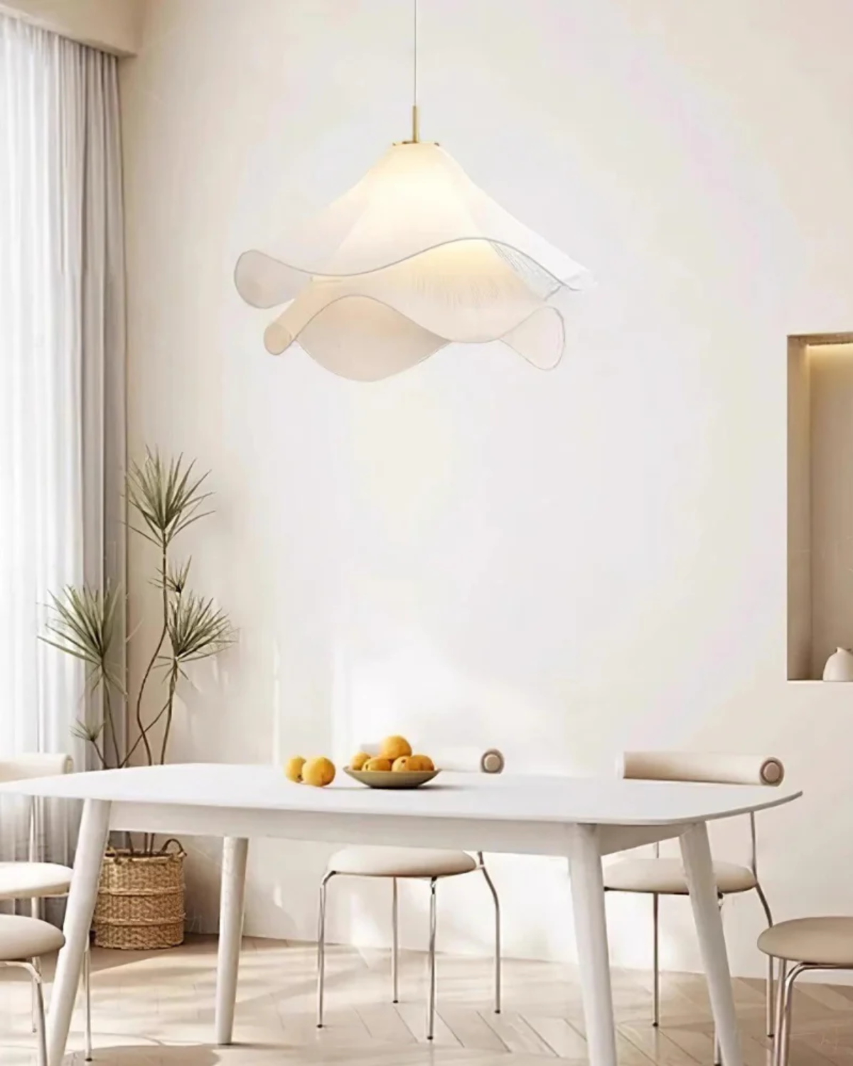 Kirra Petal Layer Pendant Light - Soft Glow Ceiling Fixture - OpalDwell