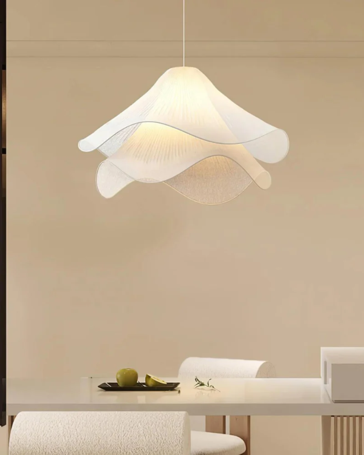 Kirra Petal Layer Pendant Light - Soft Glow Ceiling Fixture - OpalDwell