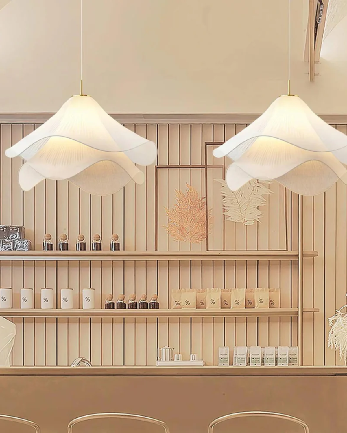 Kirra Petal Layer Pendant Light - Soft Glow Ceiling Fixture - OpalDwell