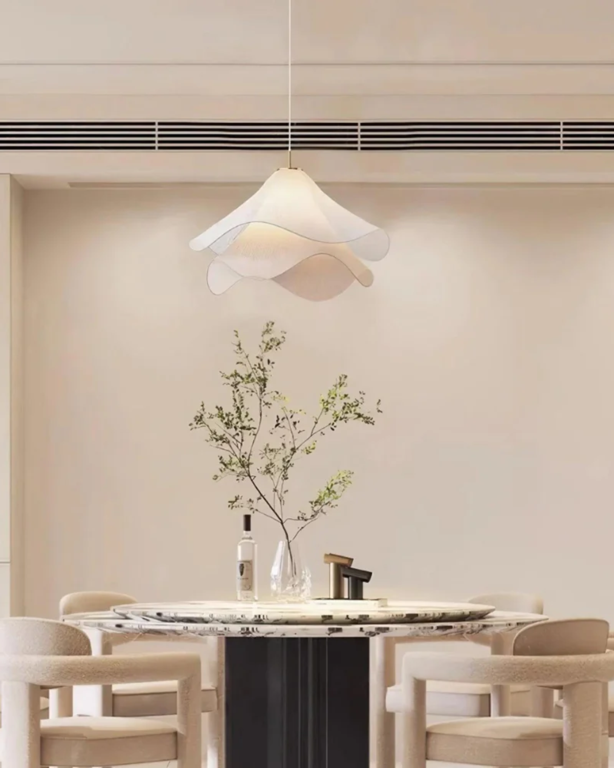 Kirra Petal Layer Pendant Light - Soft Glow Ceiling Fixture - OpalDwell