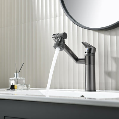 Single-Hole Swivel Multi-Directional Faucet | OpalDwell OpalDwell
