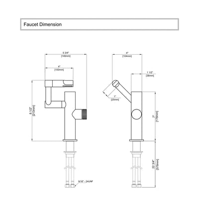 Nerova | Smart Single-Hole Bathroom Faucet with Temperature Readout | OpalDwell OpalDwell