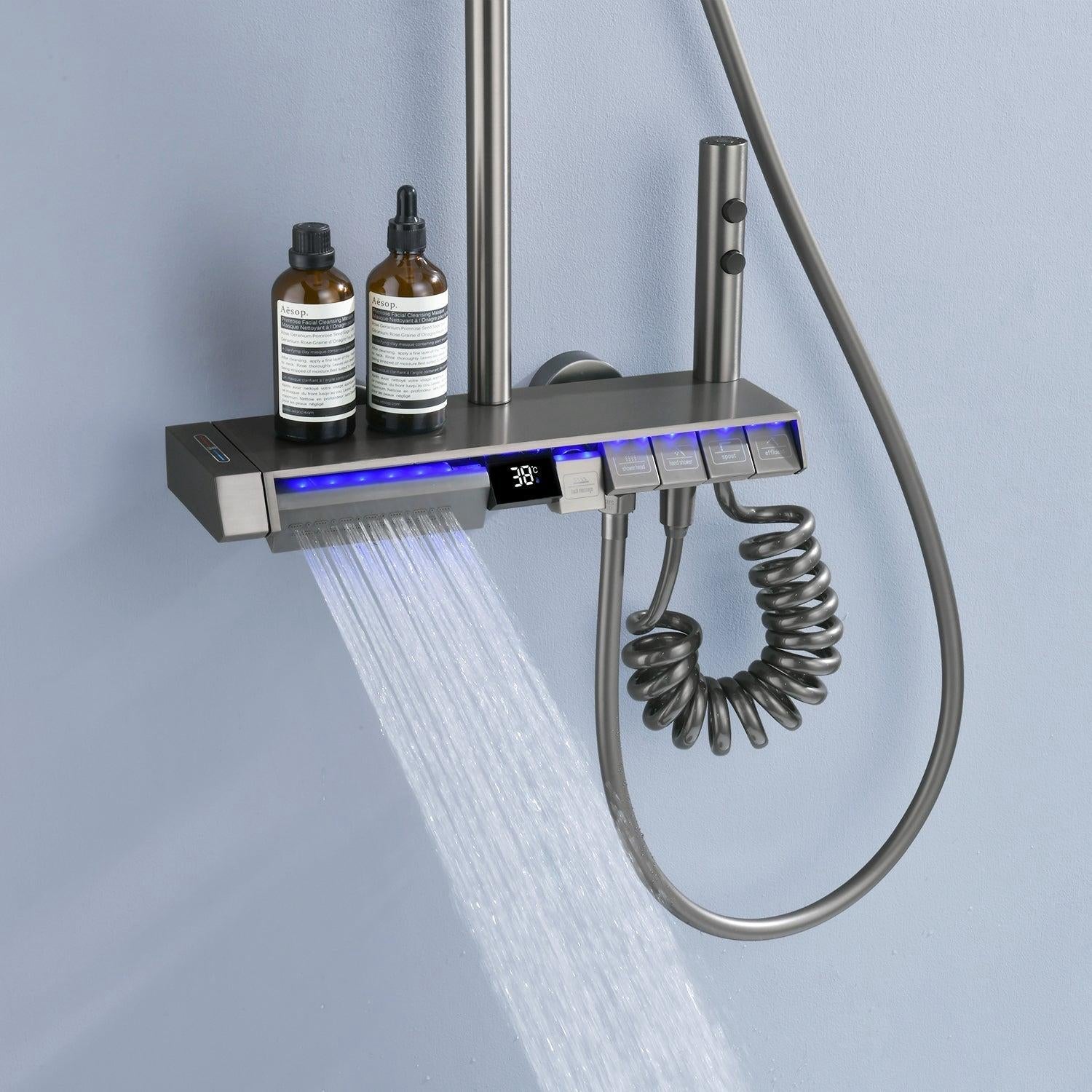 AquaSense Smart Bathroom Shower Systems with Digital Temperature Display | OpalDwell OpalDwell